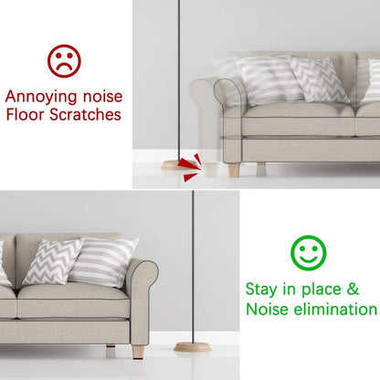 Non Slip Furniture Pads -12Pcs 4" Furniture Grippers Hardwood Floors, Non Skid for Furniture Legs,Self Adhesive Rubber Feet, anti Slide Furniture Floors Protectors for Keep Couch Stoppers